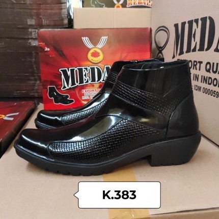 Sepatu Kulit PDH pria boots polri TNI security guard PNS sepatu Kerja formal Tampil lebih keren