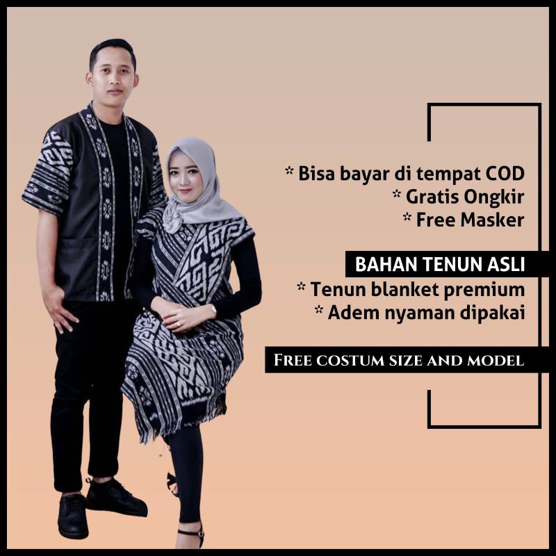 Baju tenun - baju tenun couple - baju couple - couple tenun - tenun couple - set couple tenun