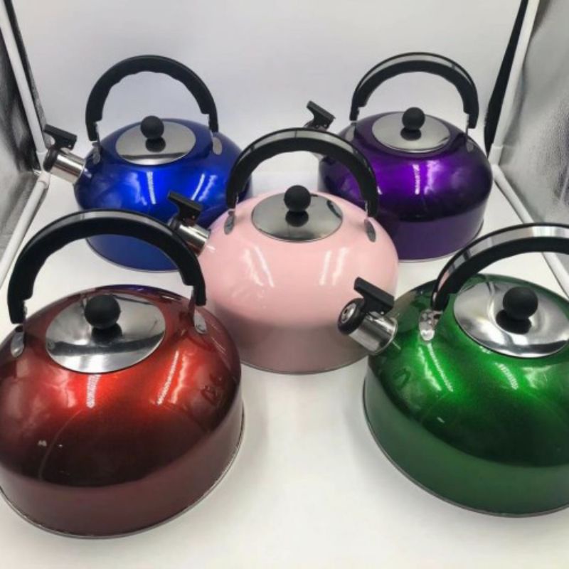 Ceret Teko Seduh Teh Kopi Panci Masak Air Indikator Mendidih Bunyi Siul 4 L Ceret Bunyi Warna