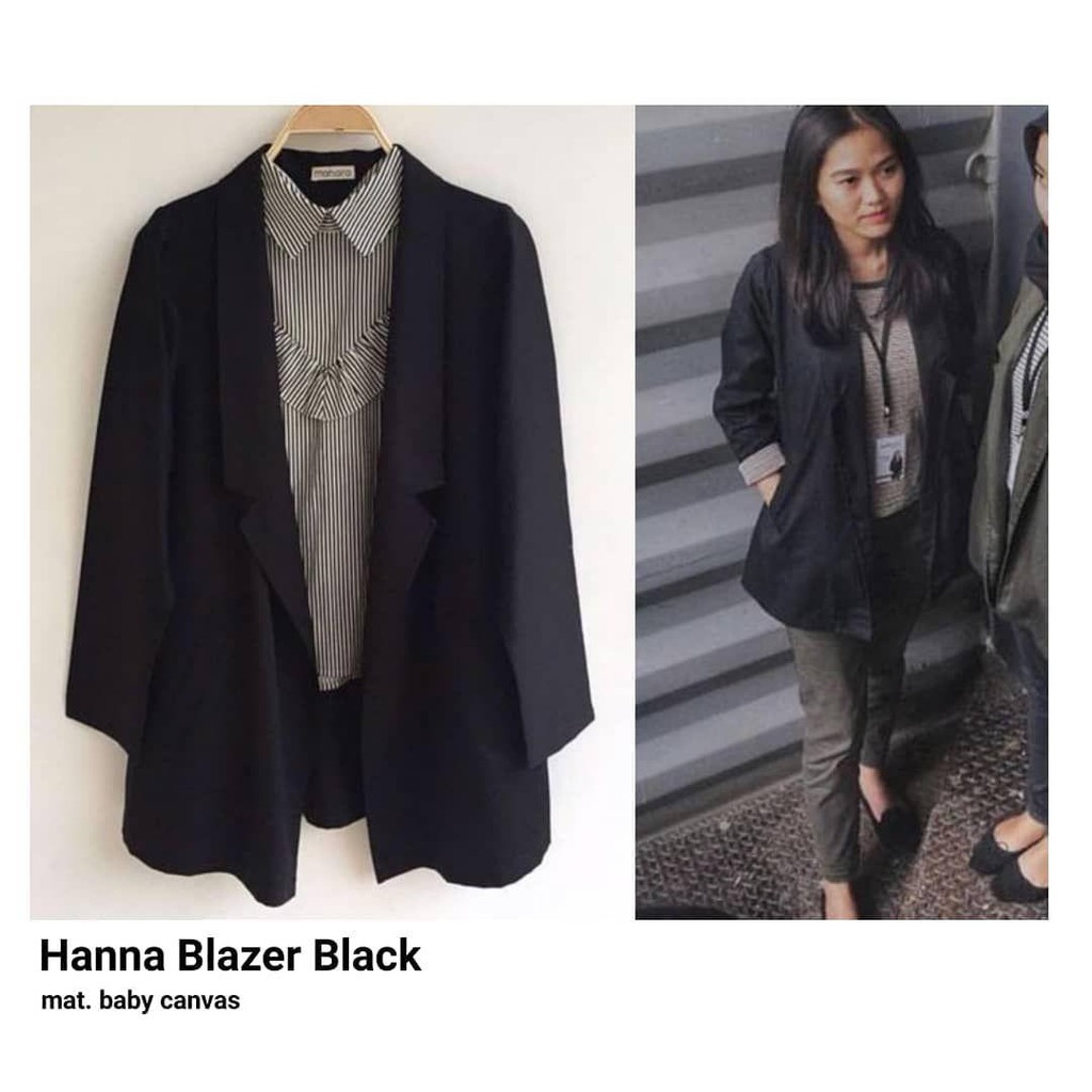 Nara Grosir - Hanna Blazer l Blazer Polos Wanita