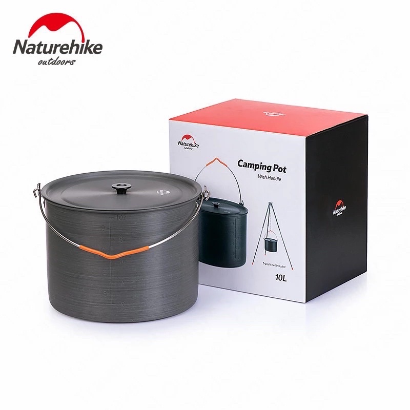 COOKING POT 10L WITH HANDLE NATUREHIKE NH19CJ003