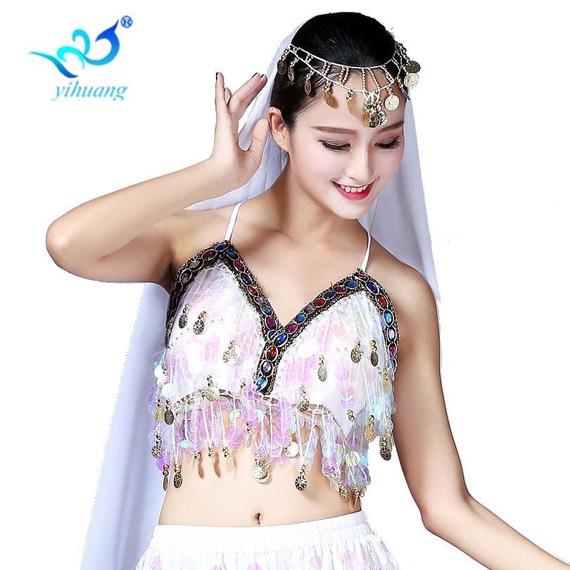 TANK TOP TANKTOP ATASAN BELLY DANCE SEQUIN BAJU TARI PERUT DISCO