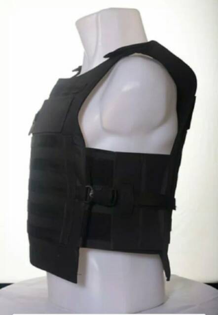 (COD)rompi motor hitam polos/bodyvest hitam/rompi lapangan/rompi touring