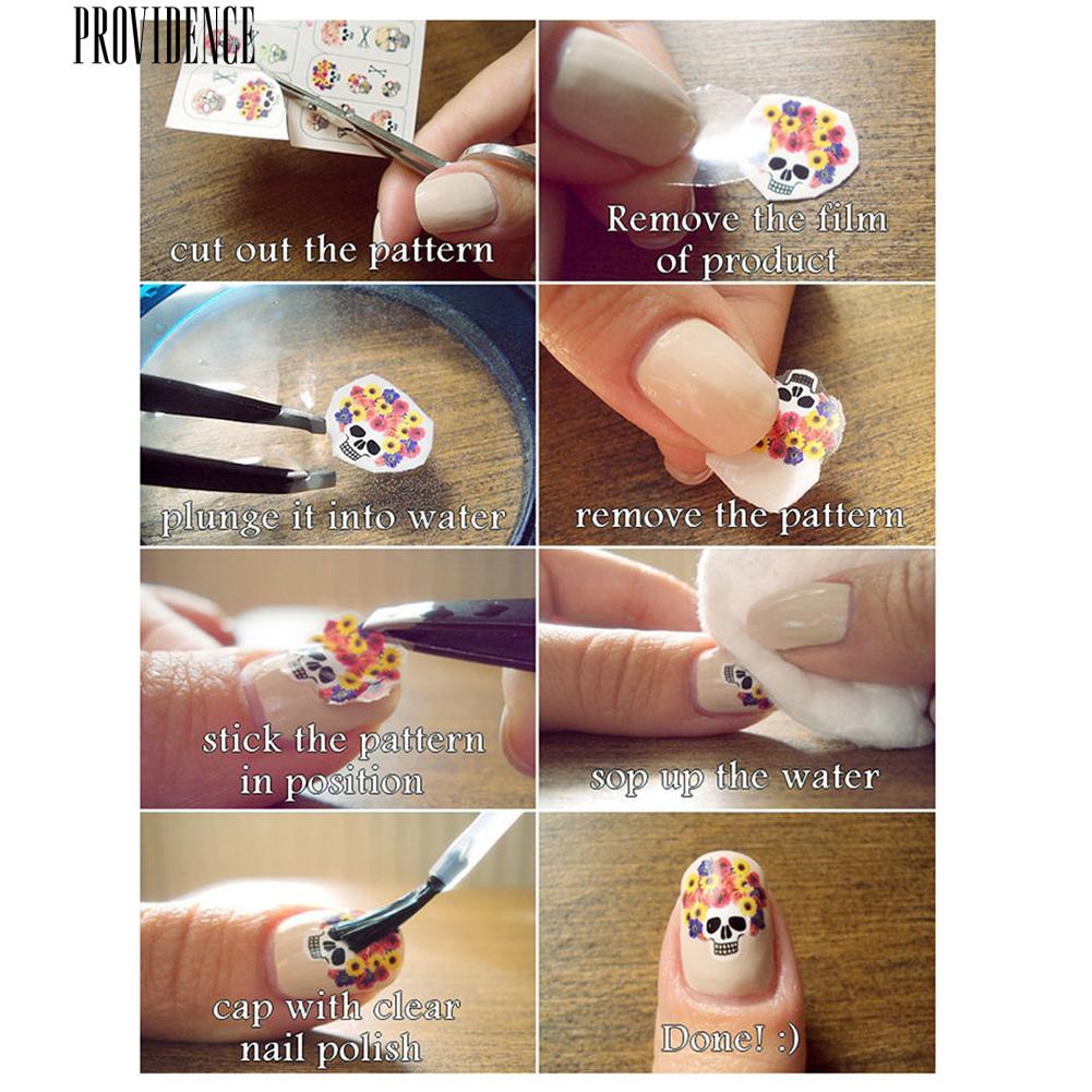 [Bayar Di Tempat]  1 Lembar Timbul 3D Nail Art Stiker Mekar Bunga Decals Tips Dekorasi DIY