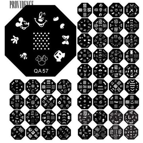 Manicure Template Nail Art Printing Gambar Polandia Stamp Plate Scraper Stamper Kit