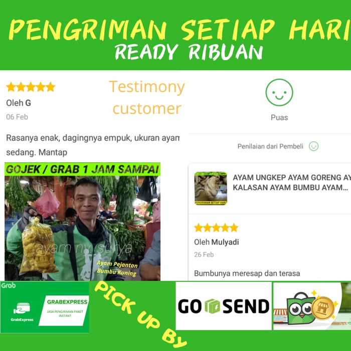 

Instan-Masak-Bumbu- Ayam Ungkep/ Ayam Goreng/ Ayam Bumbu Kuning Pejantan - Asin -Bumbu-Masak-Instan.