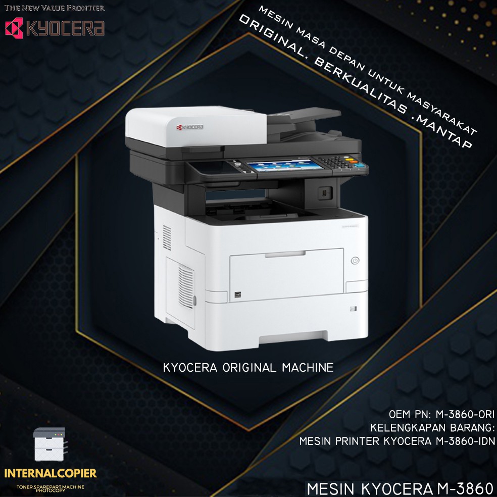 MESIN FOTOCOPY KYOCERA M-3860IDN M-3660IDN ECOSYS ORIGINAL BARU SIAP KIRIM