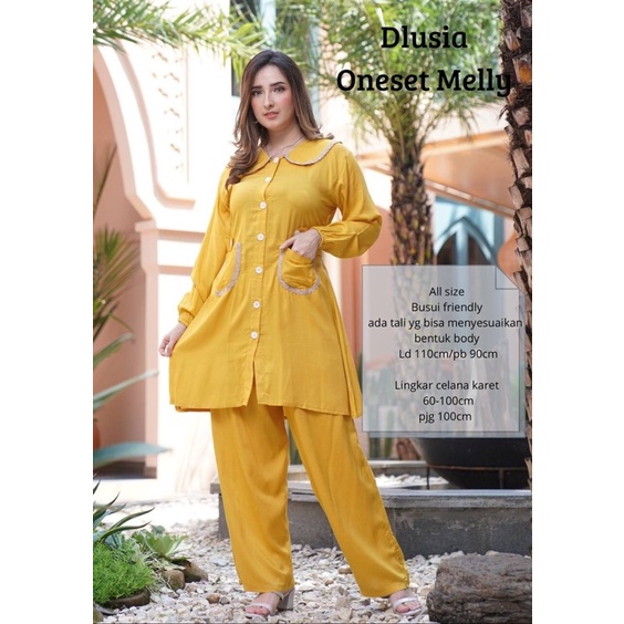 Daster Arab Dlusia MELLY One Set Rayon Premium