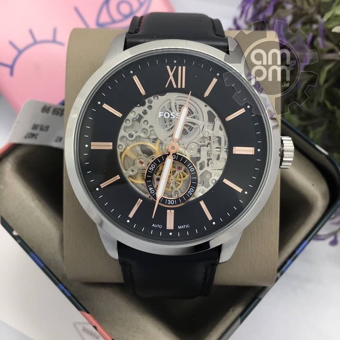Suplier Jam Tangan Fossil Townsman Automatic Leather ME3153 Original