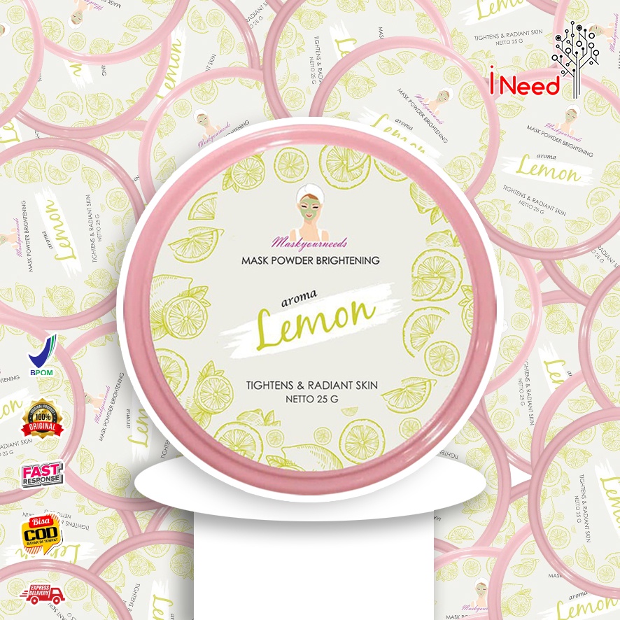 (INEED) MASKER Maskyourneeds LEMON BPOM 25G