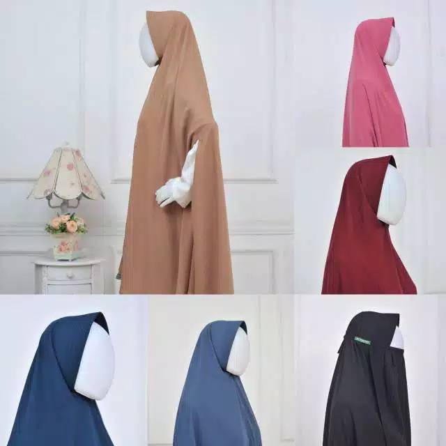 [S, M & L] Basic Antem Slim FreeHand Khimar Khadijah Indonesia #dhiyasyari #khadijahindonesia