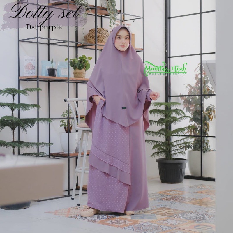 Dotty set by mumtaz hijab gamis set syar’i free cadar