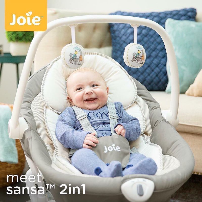 Joie Meet Sansa 2 in 1 Rocker Baby Swing Ayunan Bayi Bouncer Elektrik Otomatis