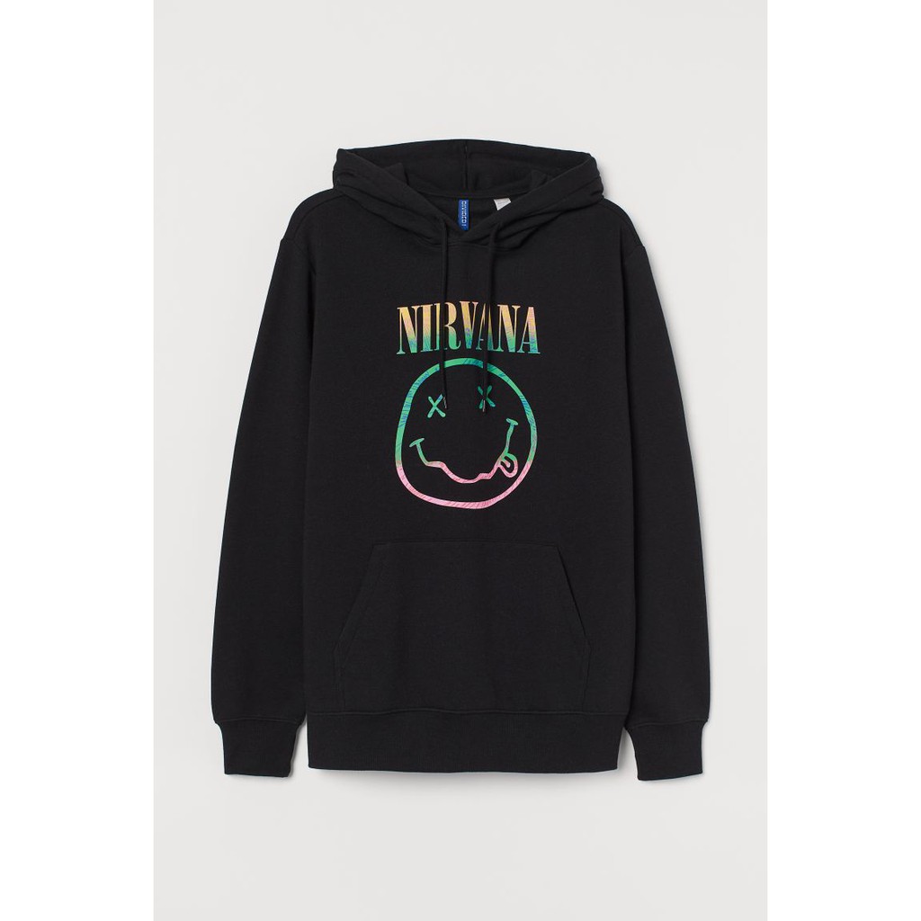 Hoodie Jaket H&M hnm Nirvana Multicolor Original