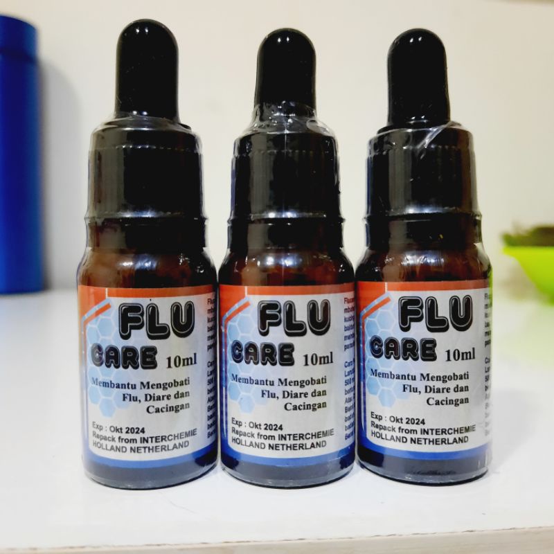 FLU CARE obat flu kucing cair 10ml mengobati flu pilek diare dan cacingan