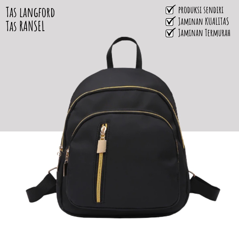 Tas Ransel Wanita - Tas Sekolah Kuliah Travel Remaja Dewasa Kekinian Terbaru Termurah Kekinian Model Korea Fashion Multifungsi Backpack Stylish Bagus Mini Waterproof Anti Air  Import Korean Original