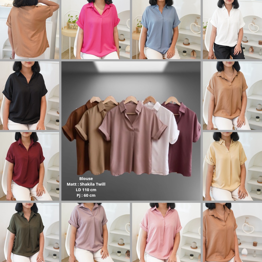 GFS SHAKILA TWILL SHASHA BLOUSE OVERSIZE LD 106