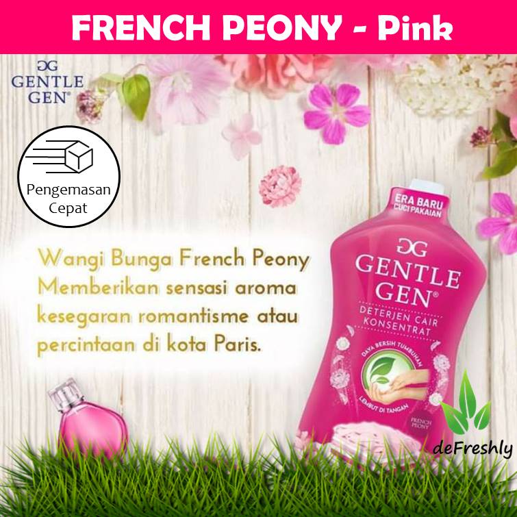 ❤ defreshly ❤ GENTLE GEN - GENTEL GEN DETERJEN CAIR KONSENTRAT DETERGEN TUMBUHAN | Morning Breeze | Parisienne Garden | French Peony | SOSOFT SO SOFT (750ml)