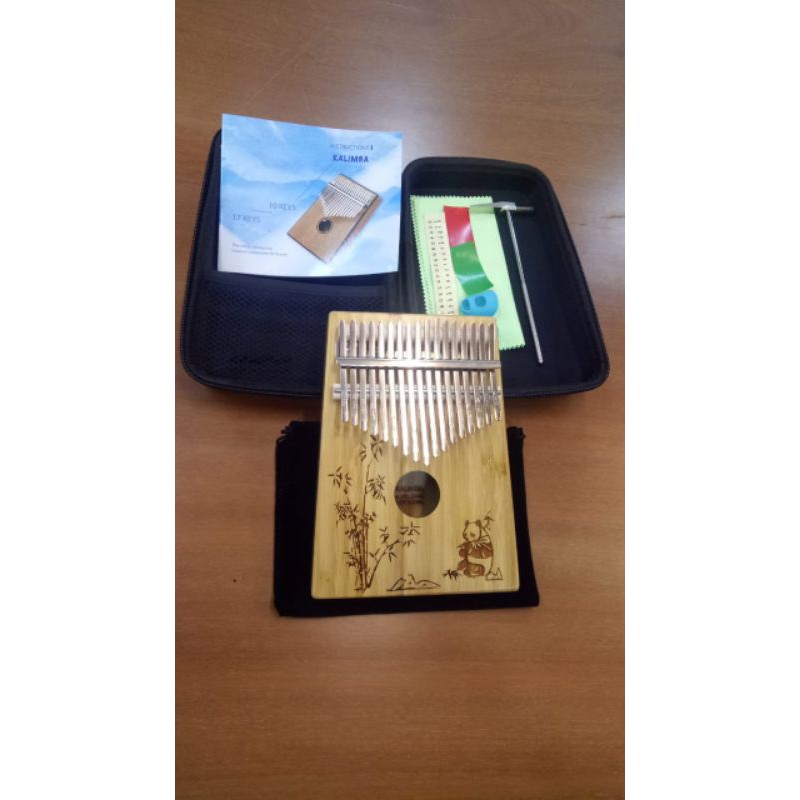 [ READY STOCK ] ALAT MUSIK PIANO JARI KALIMBA 17 KUNCI thumb piano finger