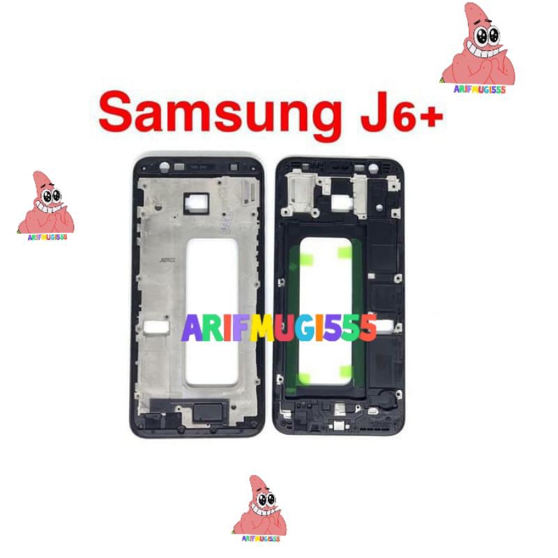 Frame LCD Tulang Tengah Samsung Galaxy J6+ J6 Plus Ples J610 Original