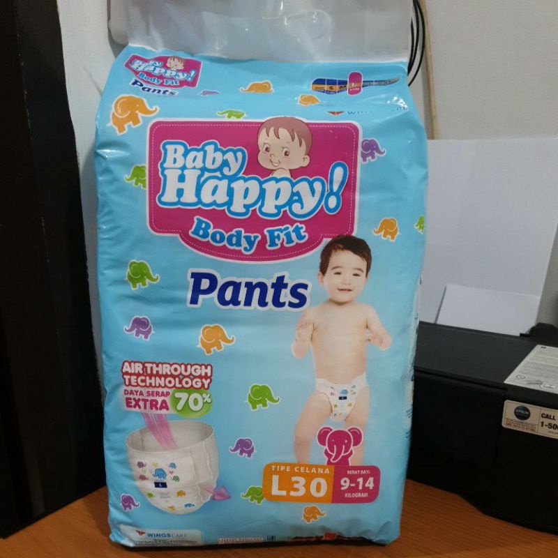 POPOK CELANA BABY HAPPY  S38+2 / M34 / L30 / XL26 / XXL24