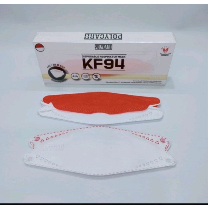 masker merah putih kf 94 polycare