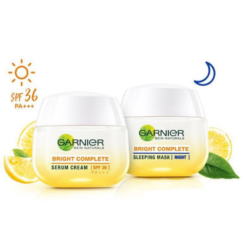 GARNIER SERUM CREAM DAN GARNIER SLEEPING MASK
