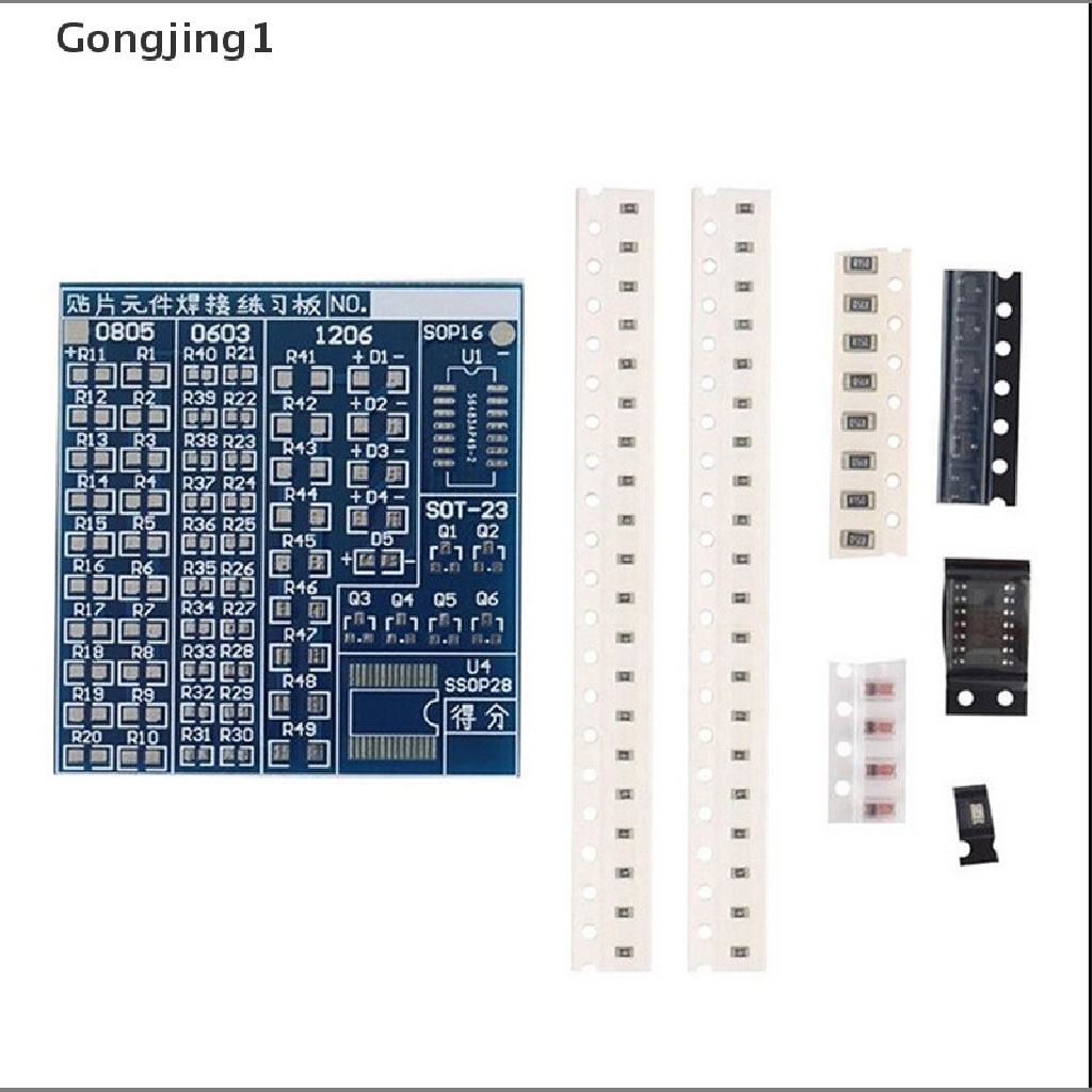 Gongjing1 SMT SMD Papan PCB Untuk Latihan Solder DIY