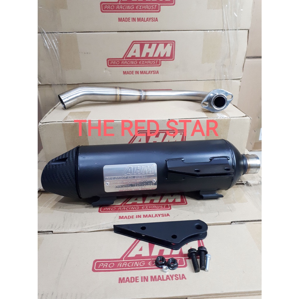 Muffler Knalpot Standard Racing Tsukigi AHM Original Mio Sporty Mio Soul Fino Karbu