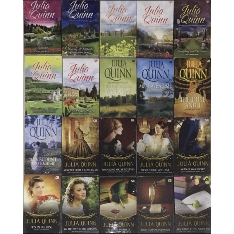 Jual Julia Quinn Book Novel Series Collection Harlequin historical romance dastan | Shopee Indonesia