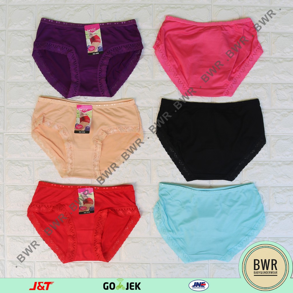 Celana dalam renda wanita Miaokaiqi 998 / CD import murah berkualitas - VI W7