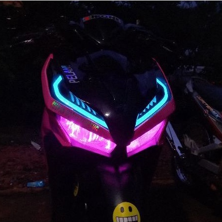 PAKET Alis RGB fullset reflektor untuk Vario 125/150 new 2018-2022 FREE DEMON EYES