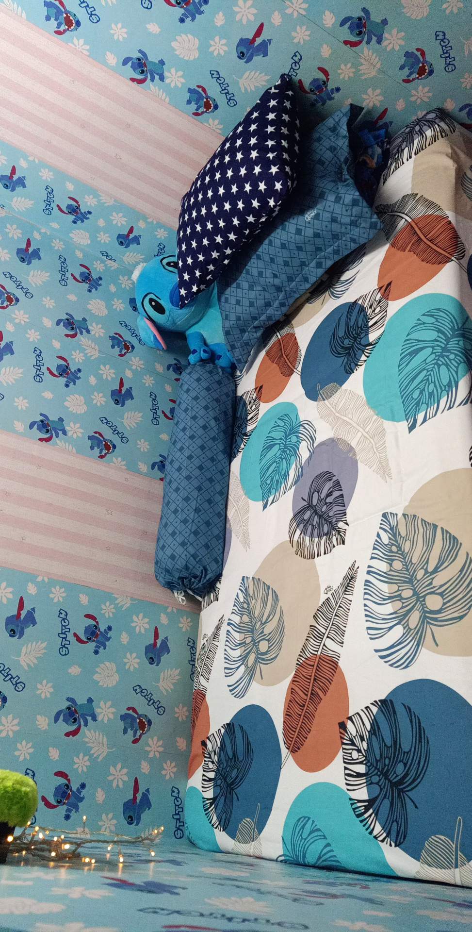 Sprei Premium Uk. Single (120x200)cm Tinggi 30 Cm Vallery Quincy Motif Nuansa Biru Laut