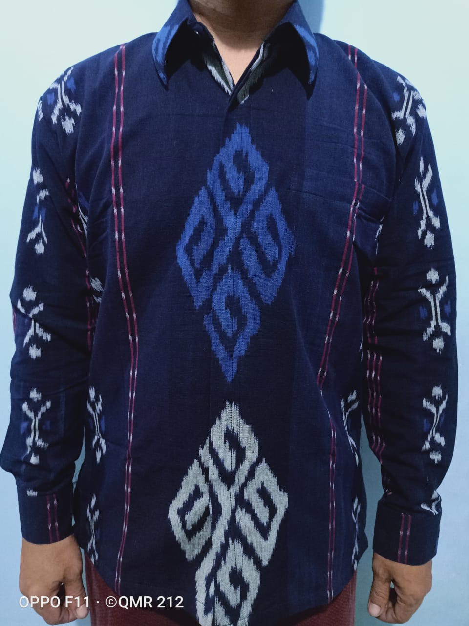 Batik Raharja Bahan Tenun Kemeja Batik Pria Lengan Panjang By Batik Florist