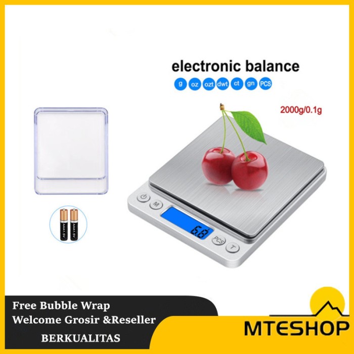 Timbangan Dapur Digital Promo Pintar Terbaru 5kg Stainles Hijau C0Y5 Gram Anti Air Charger Kue Kaca 