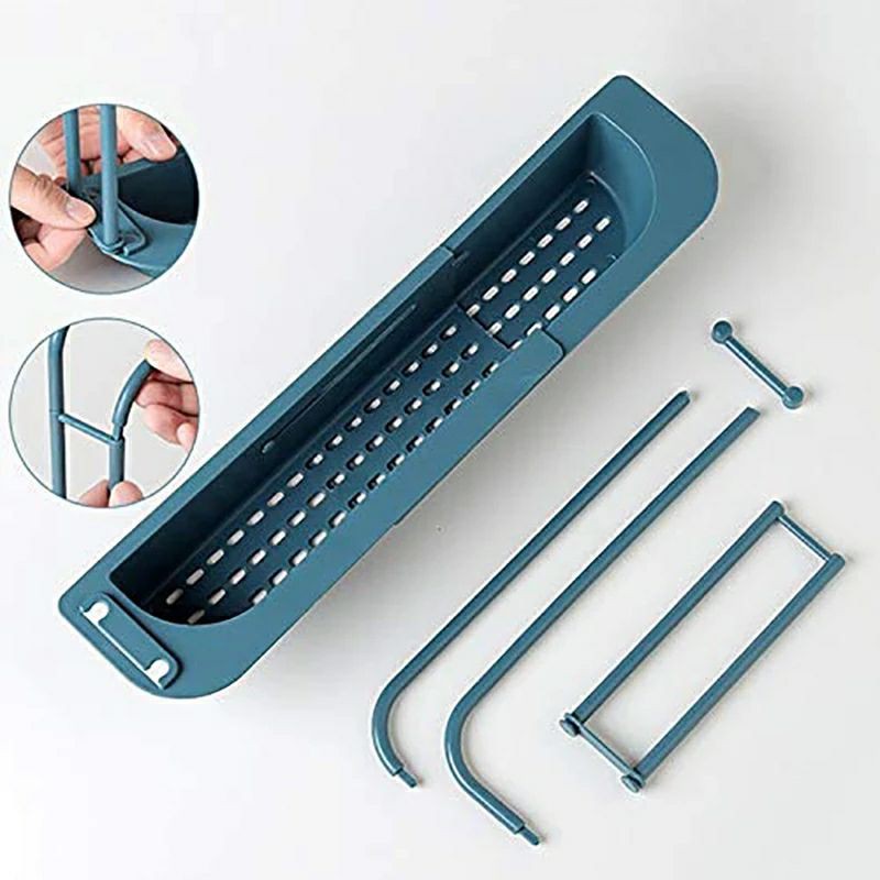 Rak Penyimpanan Spon Dapur kain lap /Wastafel Rack with hanger