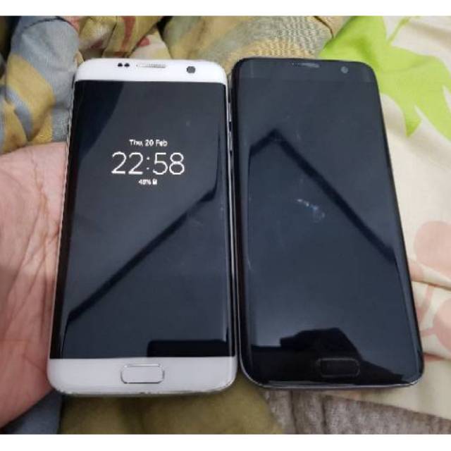 Samsung S7 Edge 32gb single seken mulus lengkap minus layar bergaris