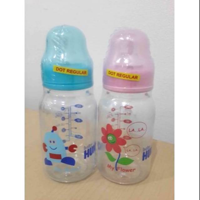 Botol susu bayi Huki round regular 120 ml dot bulat #196