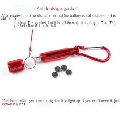 [ High Quanlity Outdoor Activities Carabiner buckle mini flashlight for Hiking, Camping, Survival, Emergency ]