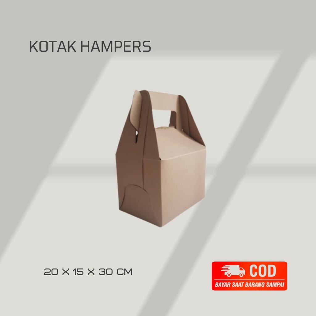 

Large gable Kotak hampers Goodie bag coklat box Kraft