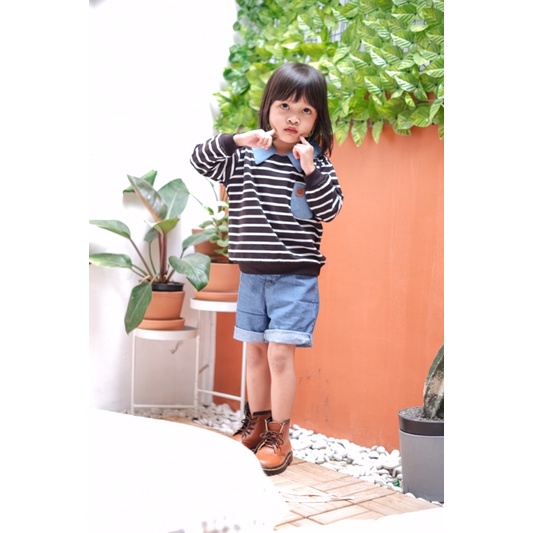 RACHIDKIDS / KAOS ANAK KEREN / COLLAR STRIPE