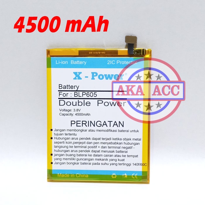 Baterai Oppo F1F F1 F BLP605 Batu Batre Tanam Double Power