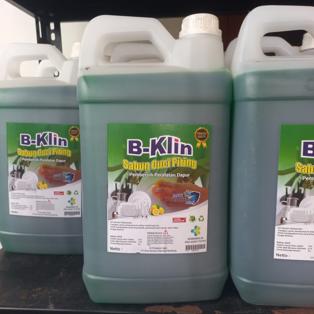 Sabun Cuci Piring /Dish Wash 5 liter B-Klin