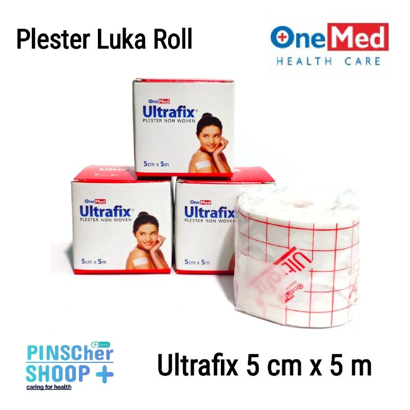 Ultrafix Onemed 5cm x 5m Plester Non Woven 1 Roll