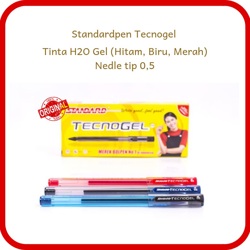 

Pulpen Standard Tecnogel (Ballpoint/Pen/Pena)