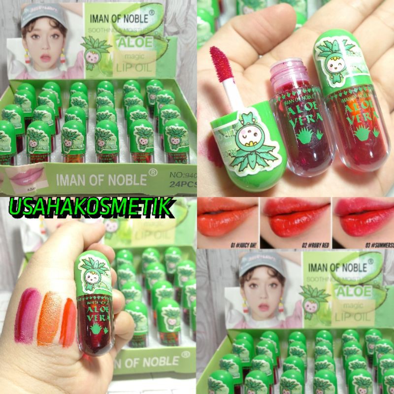 PROMO PERBOX LIP TINT | LIP OIL THAILAND IMAN OF NOBLE VIT BIBIR ALOE MAGIC NO.940A