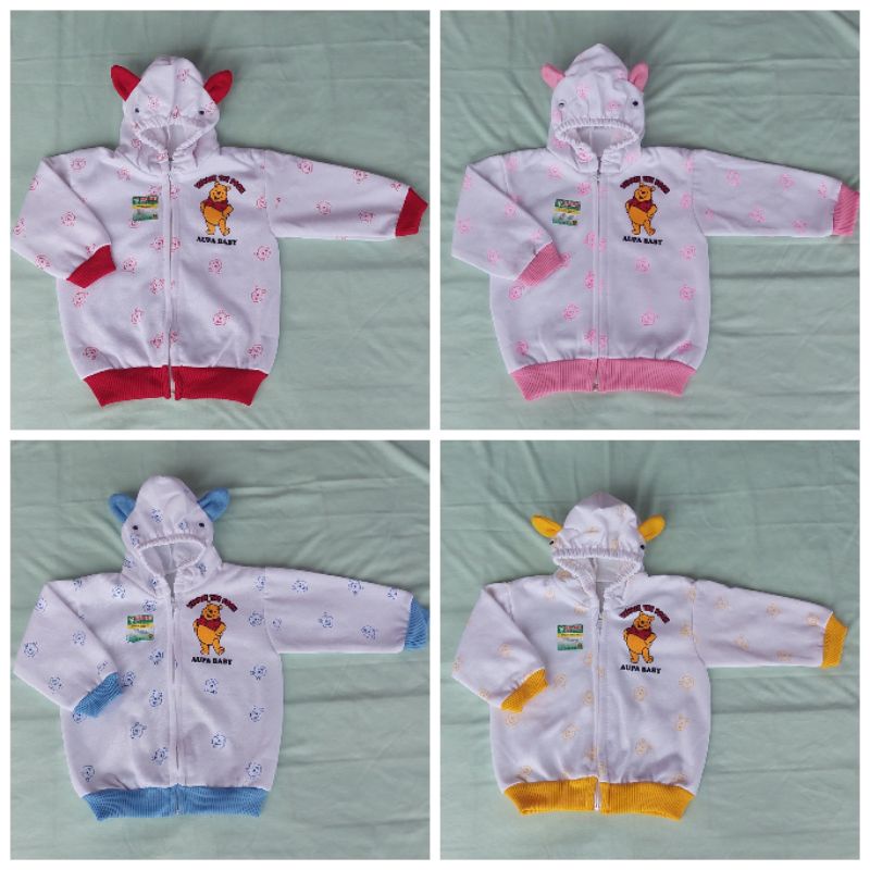 Jaket Bayi Motif Winnie The Pooh