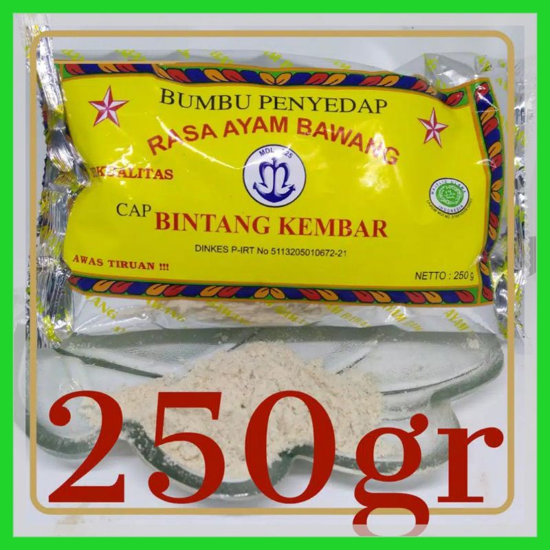 

Bumbu Atom Cap Bintang Kembar | Bumbu Instan penyedap Rasa Ayam Bawang 250 gram