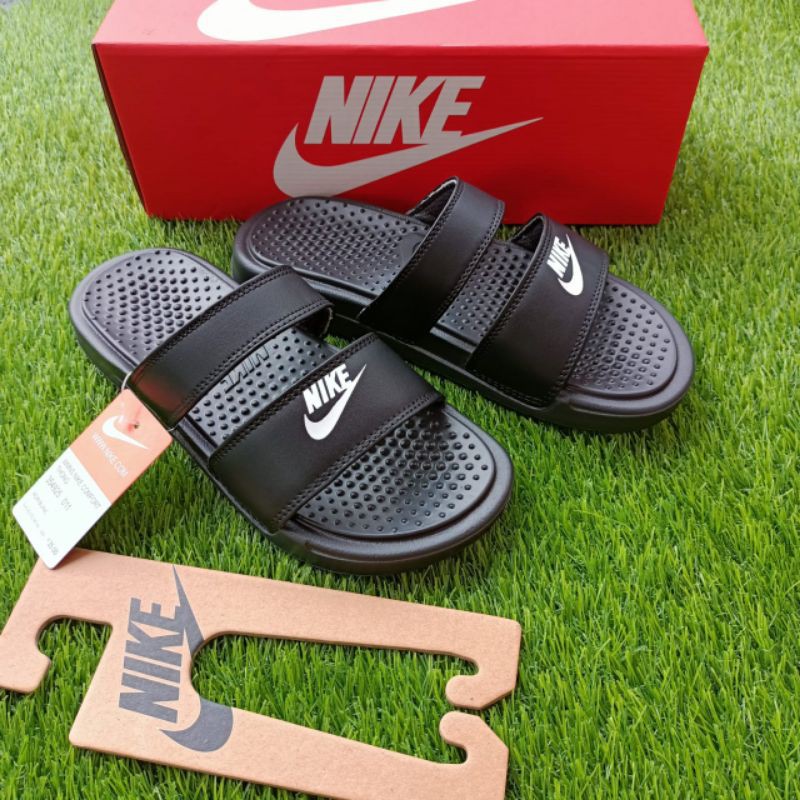Sandal Nike Benassi Duo Ultra slide sendal slop casual sporty Nike Double Strap Sandals