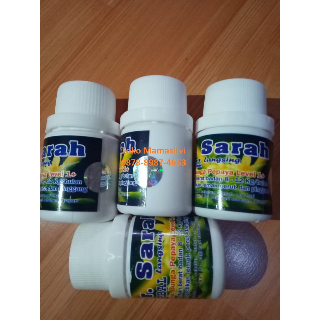 herbal pelangsing alami orginal dr.sarah level 1+ extrac bunga pepaya
